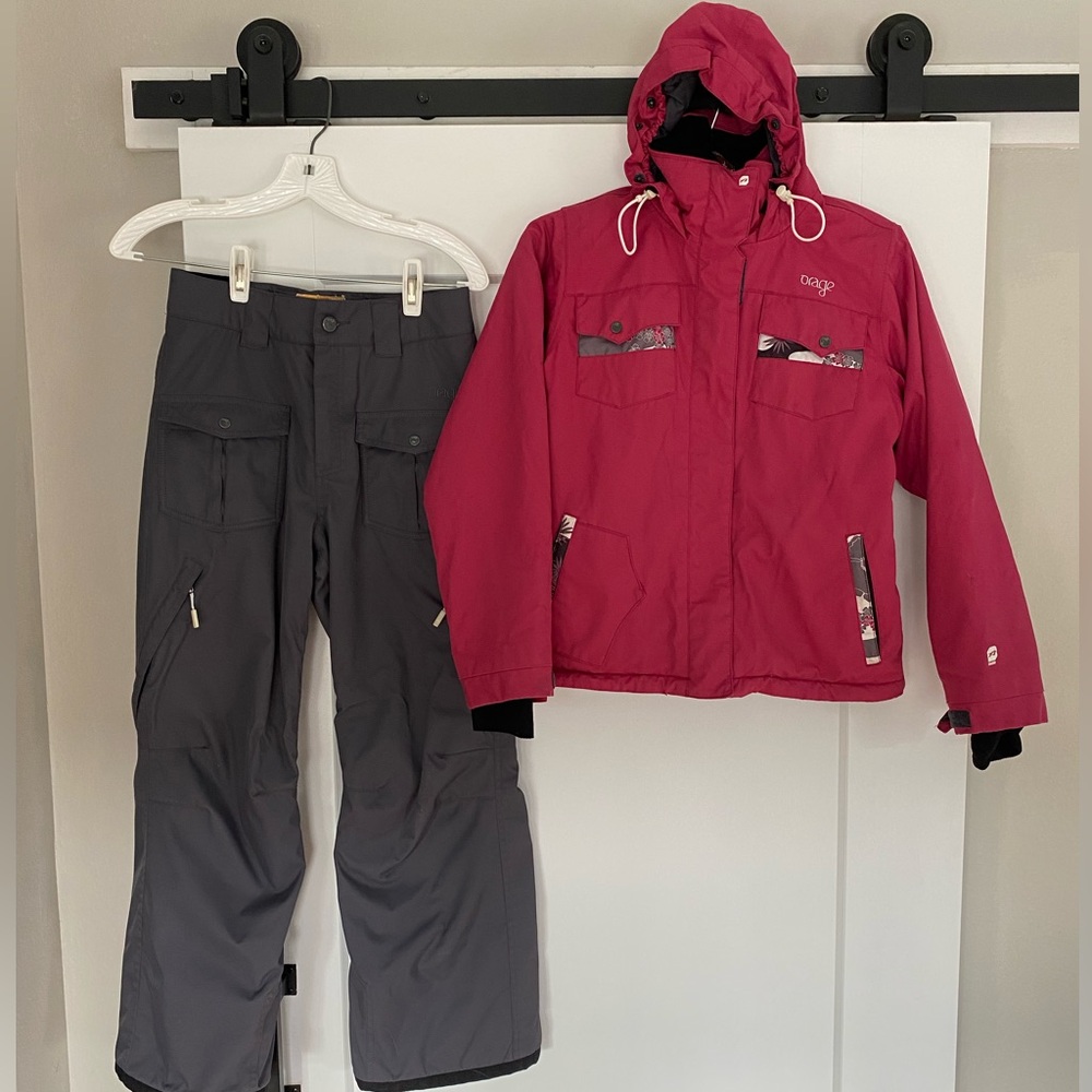 Snow Jacket And Pants Girls Sz 12
